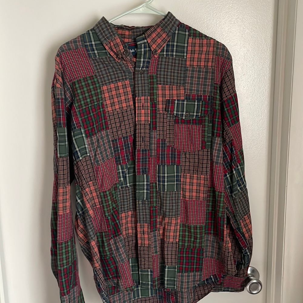 Patchwork Plaid Polo Ralph Lauren Button Down